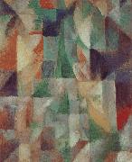 Delaunay, Robert The Window towards to City France oil painting artist